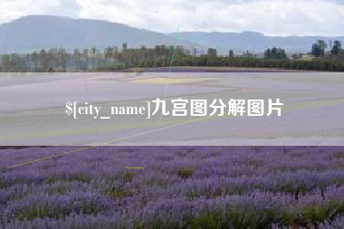 深圳九宫图分解图片