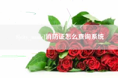 深圳消防证怎么查询系统