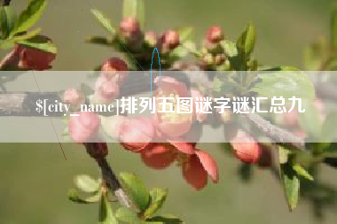 深圳排列五图谜字谜汇总九