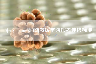 深圳消防救援学院报考体检标准