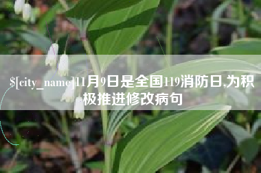 深圳11月9日是全国119消防日,为积极推进修改病句