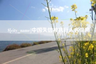 深圳中国失信被执行人名单网