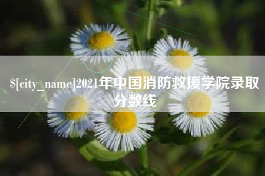 深圳2021年中国消防救援学院录取分数线