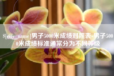 深圳男子5000米成绩对照表-男子5000米成绩标准通常分为不同等级
