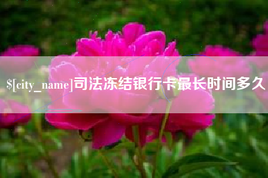 深圳司法冻结银行卡最长时间多久