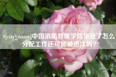 深圳中国消防救援学院毕业了怎么分配工作还可能被逃汰吗？