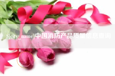 深圳中国消防产品质量信息查询