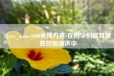 深圳600米接力赛-在同学们震耳欲聋的加油声中
