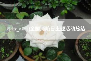 深圳全国消防日主题活动总结
