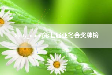 深圳第七届亚冬会奖牌榜