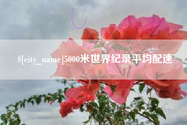 深圳5000米世界纪录平均配速