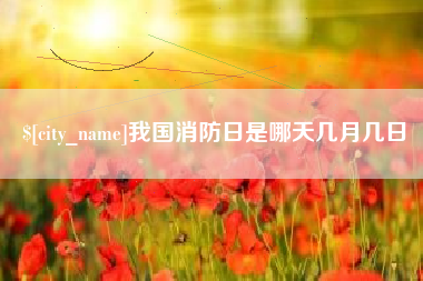 深圳我国消防日是哪天几月几日