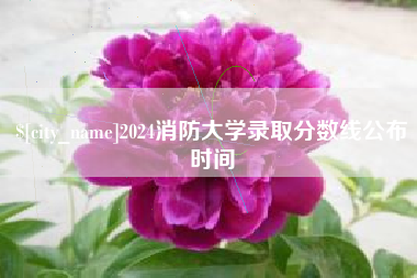 深圳2024消防大学录取分数线公布时间