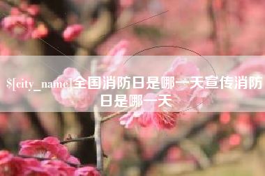 深圳全国消防日是哪一天宣传消防日是哪一天