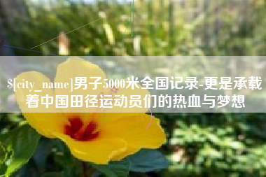 深圳男子5000米全国记录-更是承载着中国田径运动员们的热血与梦想