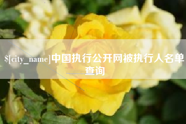 深圳中国执行公开网被执行人名单查询