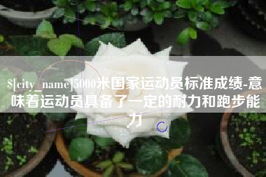 深圳5000米国家运动员标准成绩-意味着运动员具备了一定的耐力和跑步能力