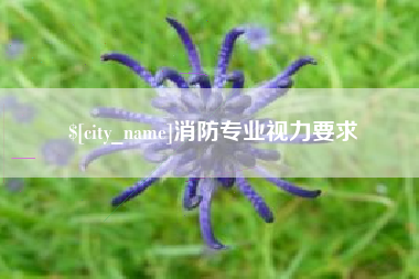 深圳消防专业视力要求