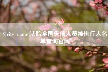 深圳法院全国失信人员被执行人名单查询官网