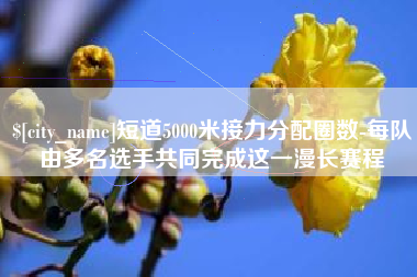 深圳短道5000米接力分配圈数-每队由多名选手共同完成这一漫长赛程