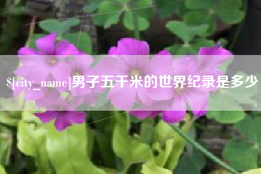 深圳男子五千米的世界纪录是多少