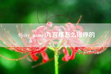 深圳九宫格怎么排序的