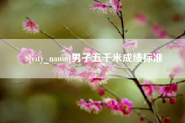 深圳男子五千米成绩标准