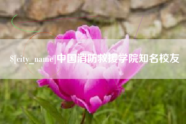 深圳中国消防救援学院知名校友