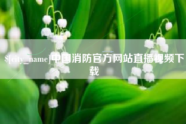 深圳中国消防官方网站直播视频下载