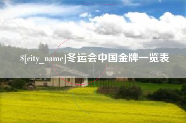 深圳冬运会中国金牌一览表