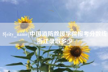 深圳中国消防救援学院报考分数线浙江录取多少